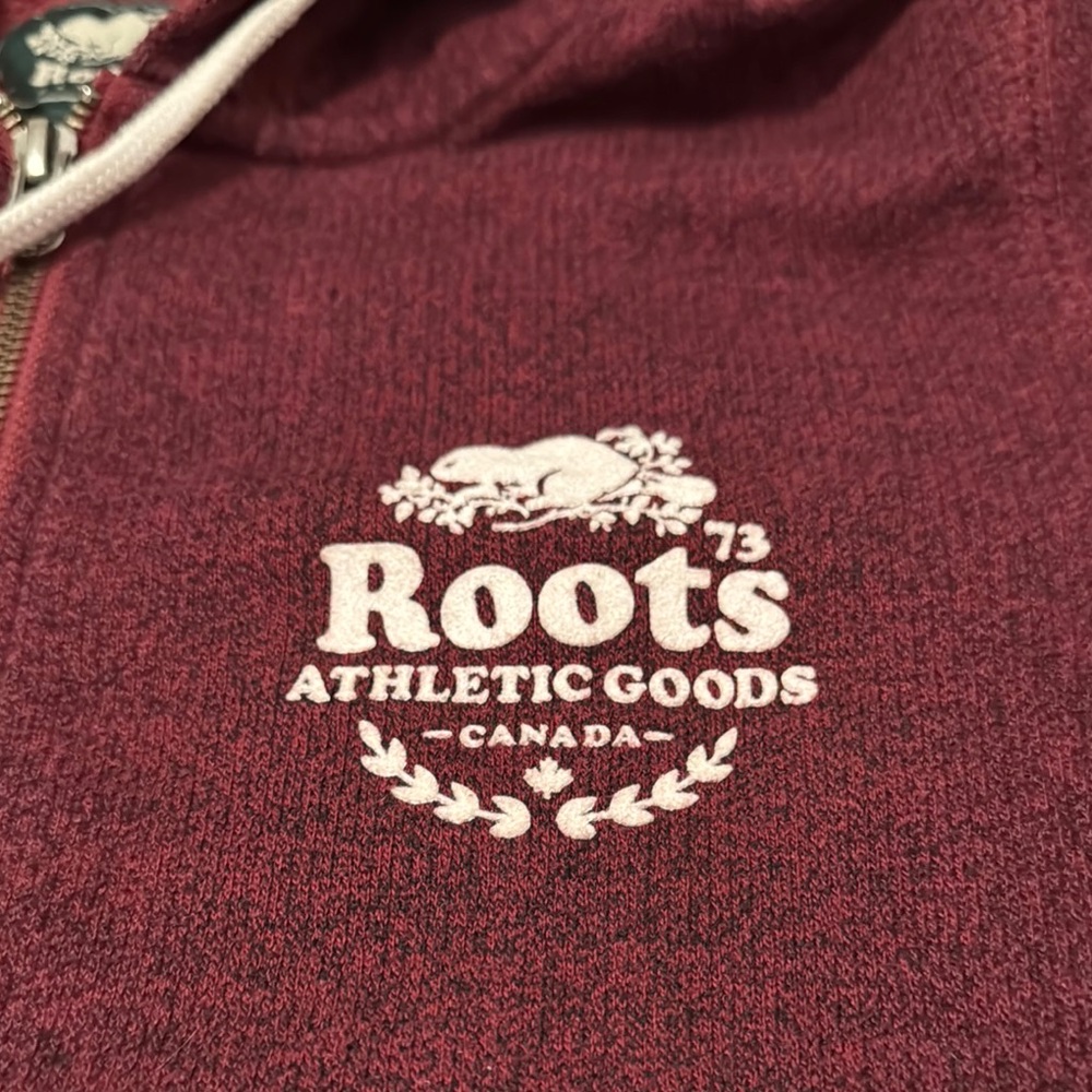Roots Burgundy Zip-Up Hoodie - Picture 2 of 4